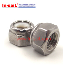 Steel White Nylon Insert Hex Nut Manufacturer China